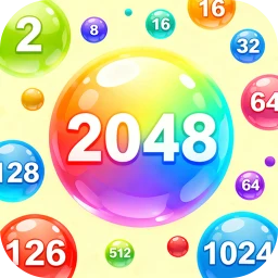 Ícone de 2048 - Fusão de Bolas